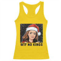 No Kings Racerback Tank Top Funny Disgusting Doll Face Meme Christmas - Wonder Print Shop
