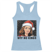 No Kings Racerback Tank Top Funny Disgusting Doll Face Meme Christmas - Wonder Print Shop