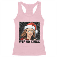No Kings Racerback Tank Top Funny Disgusting Doll Face Meme Christmas - Wonder Print Shop
