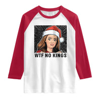 No Kings Raglan Shirt Funny Disgusting Doll Face Meme Christmas - Wonder Print Shop