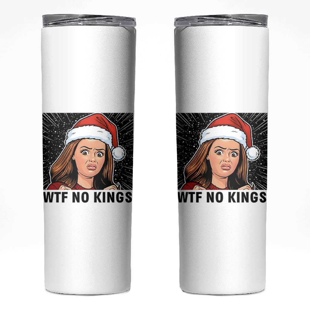 No Kings Skinny Tumbler Funny Disgusting Doll Face Meme Christmas - Wonder Print Shop