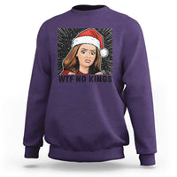 No Kings Sweatshirt Funny Disgusting Doll Face Meme Christmas - Wonder Print Shop