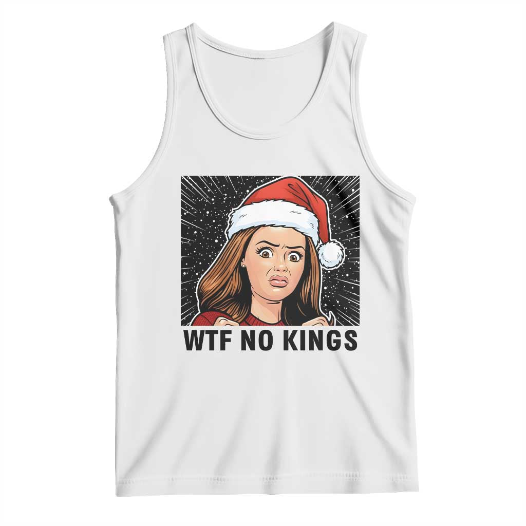 No Kings Tank Top Funny Disgusting Doll Face Meme Christmas - Wonder Print Shop