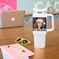 No Kings Tumbler With Handle Funny Disgusting Doll Face Meme Christmas - Wonder Print Shop
