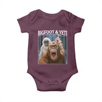Funny Bigfoot Selfie Baby Onesie Sasquatch Yeti Christmas - Wonder Print Shop