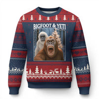 Funny Bigfoot Selfie Ugly Christmas Sweater Sasquatch Yeti Xmas - Wonder Print Shop