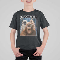 Funny Bigfoot Selfie T Shirt For Kid Sasquatch Yeti Christmas - Wonder Print Shop