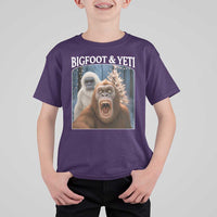 Funny Bigfoot Selfie T Shirt For Kid Sasquatch Yeti Christmas - Wonder Print Shop