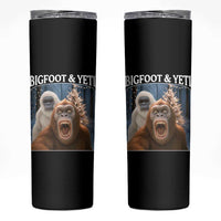 Funny Bigfoot Selfie Skinny Tumbler Sasquatch Yeti Christmas - Wonder Print Shop