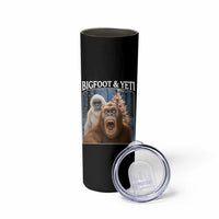 Funny Bigfoot Selfie Skinny Tumbler Sasquatch Yeti Christmas - Wonder Print Shop