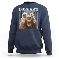 Funny Bigfoot Selfie Sweatshirt Sasquatch Yeti Christmas - Wonder Print Shop