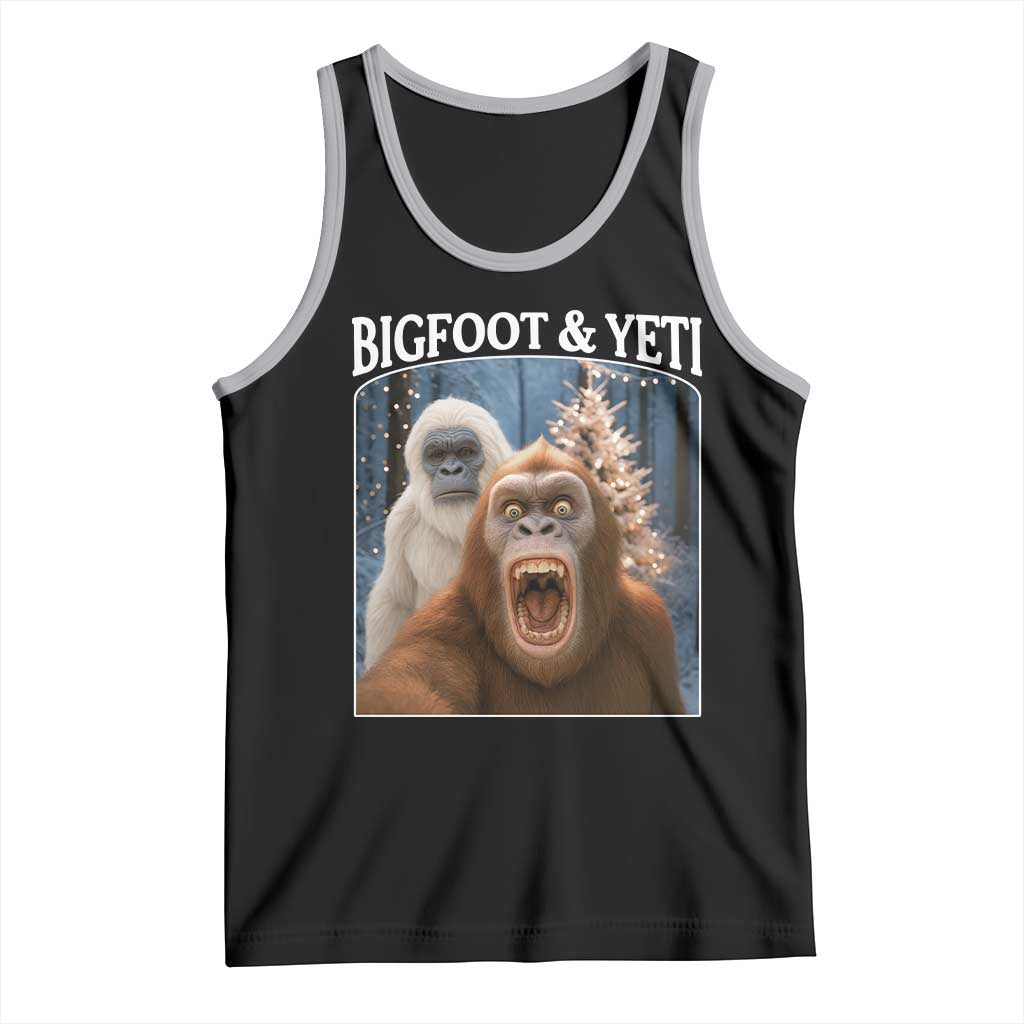 Funny Bigfoot Selfie Tank Top Sasquatch Yeti Christmas - Wonder Print Shop