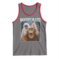 Funny Bigfoot Selfie Tank Top Sasquatch Yeti Christmas - Wonder Print Shop