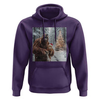 Funny Bigfoot With Cat Selfie Christmas Hoodie - Wonder Print Shop