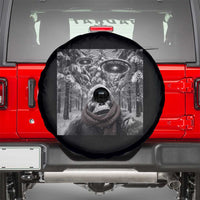 Funny Bigfoot Selfie Spare Tire Cover Sasquatch Alien UFO Christmas - Wonder Print Shop