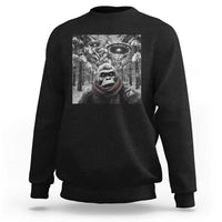 Funny Bigfoot Selfie Sweatshirt Sasquatch Alien UFO Christmas - Wonder Print Shop