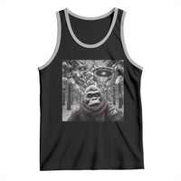 Funny Bigfoot Selfie Tank Top Sasquatch Alien UFO Christmas - Wonder Print Shop