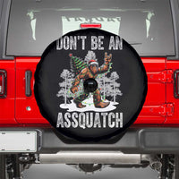 Funny Bigfoot Christmas Spare Tire Cover Do Not Be An Assquatch - Wonder Print Shop