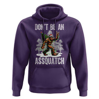 Funny Bigfoot Christmas Hoodie Do Not Be An Assquatch - Wonder Print Shop