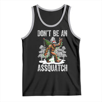 Funny Bigfoot Christmas Tank Top Do Not Be An Assquatch - Wonder Print Shop