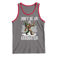 Funny Bigfoot Christmas Tank Top Do Not Be An Assquatch - Wonder Print Shop
