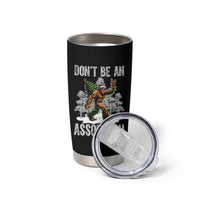 Funny Bigfoot Christmas Tumbler Cup Do Not Be An Assquatch - Wonder Print Shop