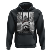 Funny Racoon With Bigfoot Selfie Christmas Hoodie - Wonder Print Shop