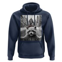 Funny Racoon With Bigfoot Selfie Christmas Hoodie - Wonder Print Shop