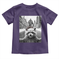 Funny Racoon With Bigfoot Selfie Christmas Toddler T Shirt - Wonder Print Shop
