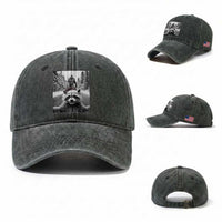 Funny Racoon With Bigfoot Selfie Christmas Washed Cotton Baseball Cap
