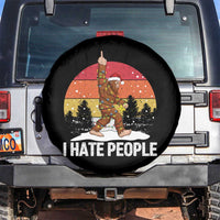Funny Bigfoot Christmas Spare Tire Cover I Hate People - Wonder Print Shop