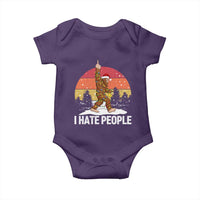 Funny Bigfoot Christmas Baby Onesie I Hate People - Wonder Print Shop