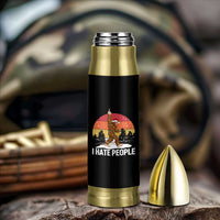 Funny Bigfoot Christmas Bullet Tumbler I Hate People - Wonder Print Shop