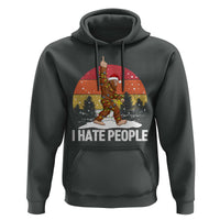 Funny Bigfoot Christmas Hoodie I Hate People - Wonder Print Shop