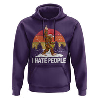 Funny Bigfoot Christmas Hoodie I Hate People - Wonder Print Shop