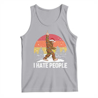 Funny Bigfoot Christmas Tank Top I Hate People - Wonder Print Shop