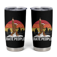 Funny Bigfoot Christmas Tumbler Cup I Hate People - Wonder Print Shop