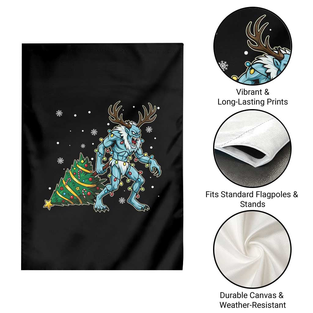 Wendigo Monster Garden Flag Cryptid Mythical Christmas - Wonder Print Shop
