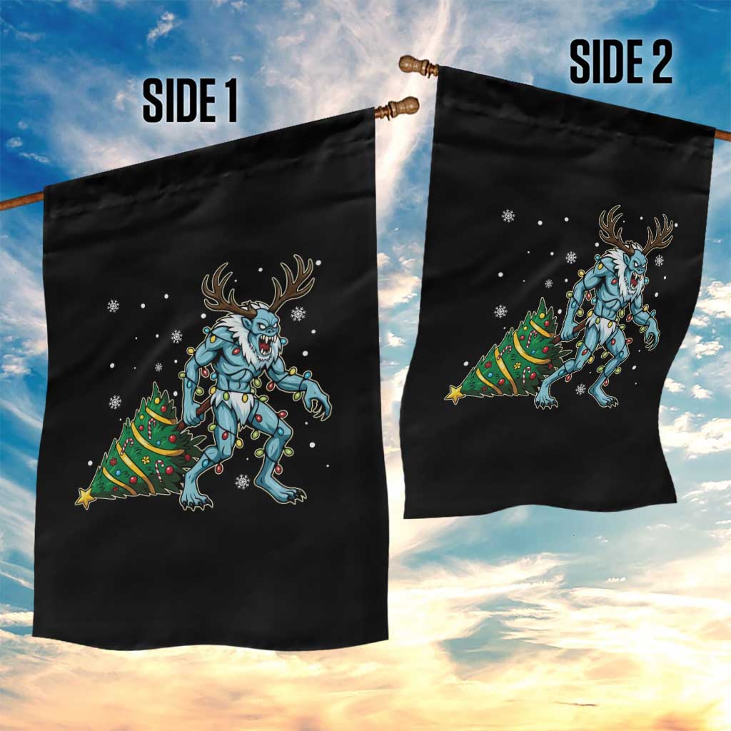 Wendigo Monster Garden Flag Cryptid Mythical Christmas - Wonder Print Shop