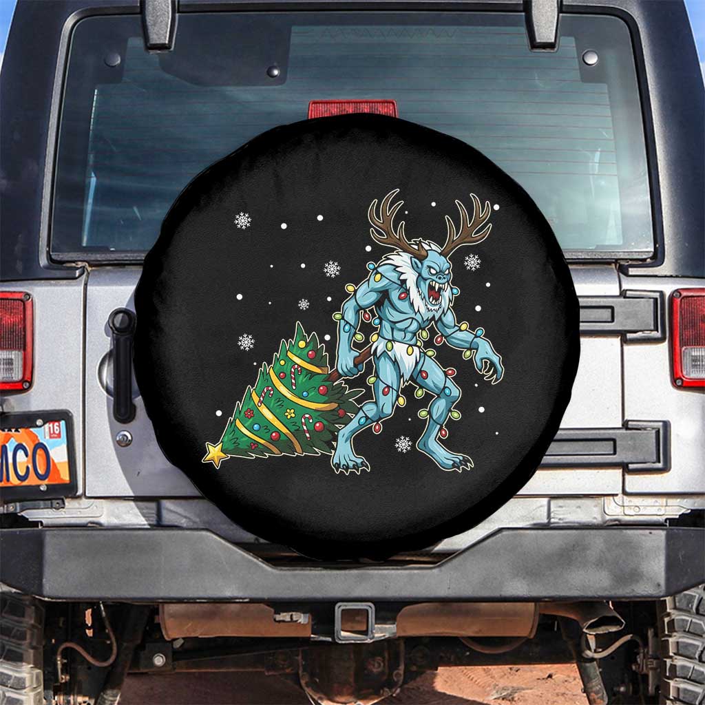 Wendigo Monster Spare Tire Cover Cryptid Mythical Christmas - Wonder Print Shop