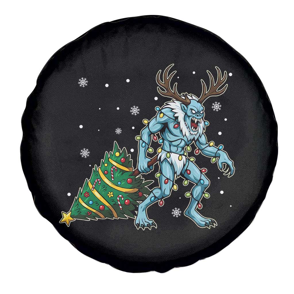 Wendigo Monster Spare Tire Cover Cryptid Mythical Christmas - Wonder Print Shop