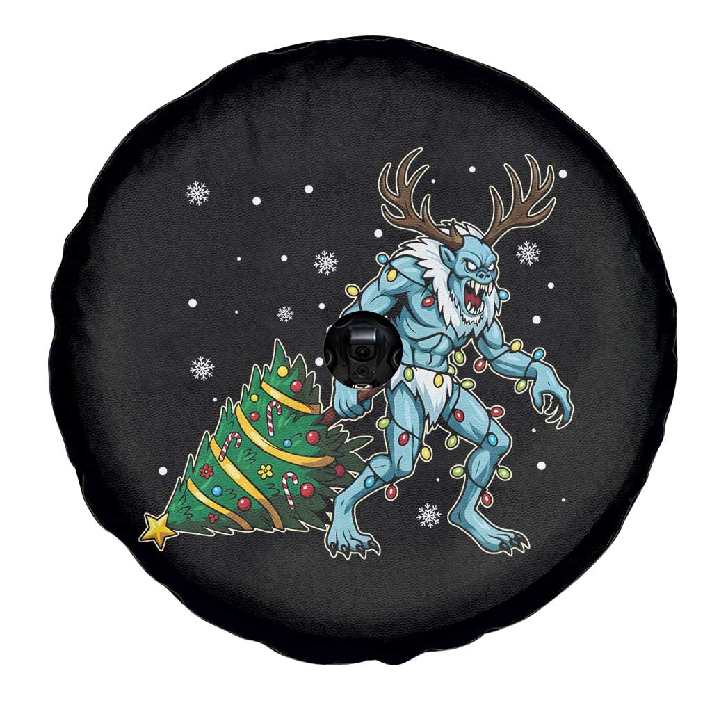 Wendigo Monster Spare Tire Cover Cryptid Mythical Christmas - Wonder Print Shop