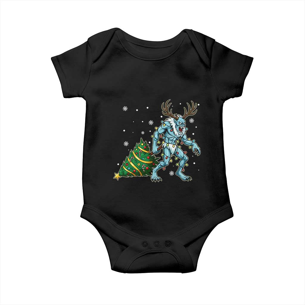 Wendigo Monster Baby Onesie Cryptid Mythical Christmas - Wonder Print Shop