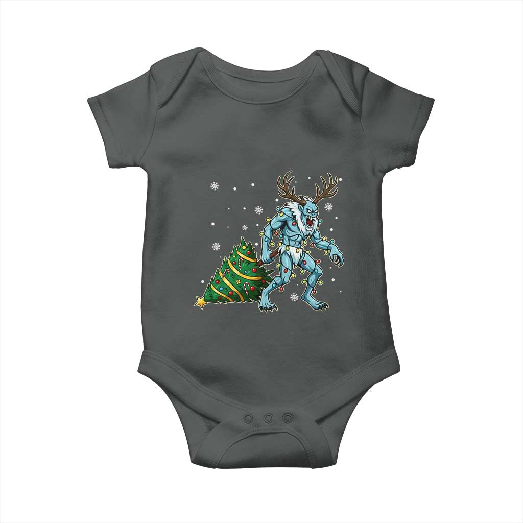 Wendigo Monster Baby Onesie Cryptid Mythical Christmas - Wonder Print Shop