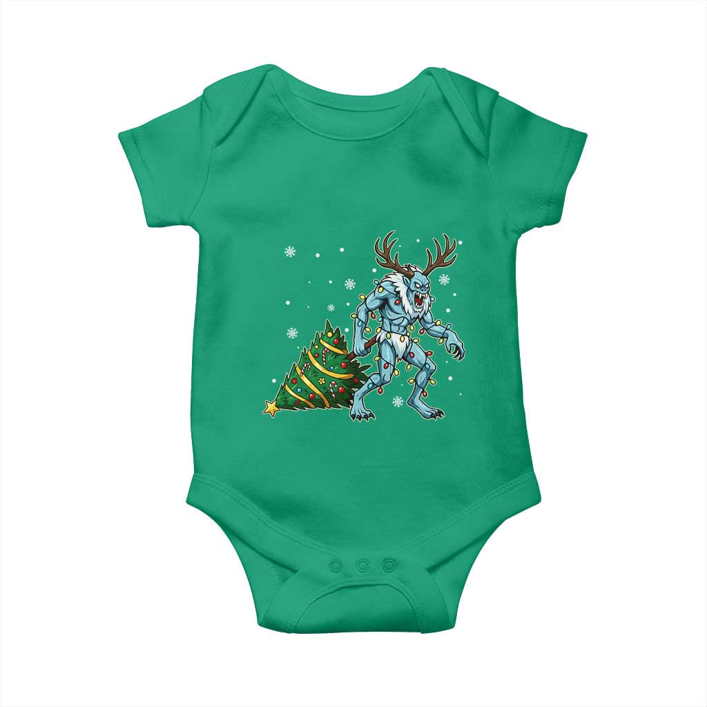 Wendigo Monster Baby Onesie Cryptid Mythical Christmas - Wonder Print Shop