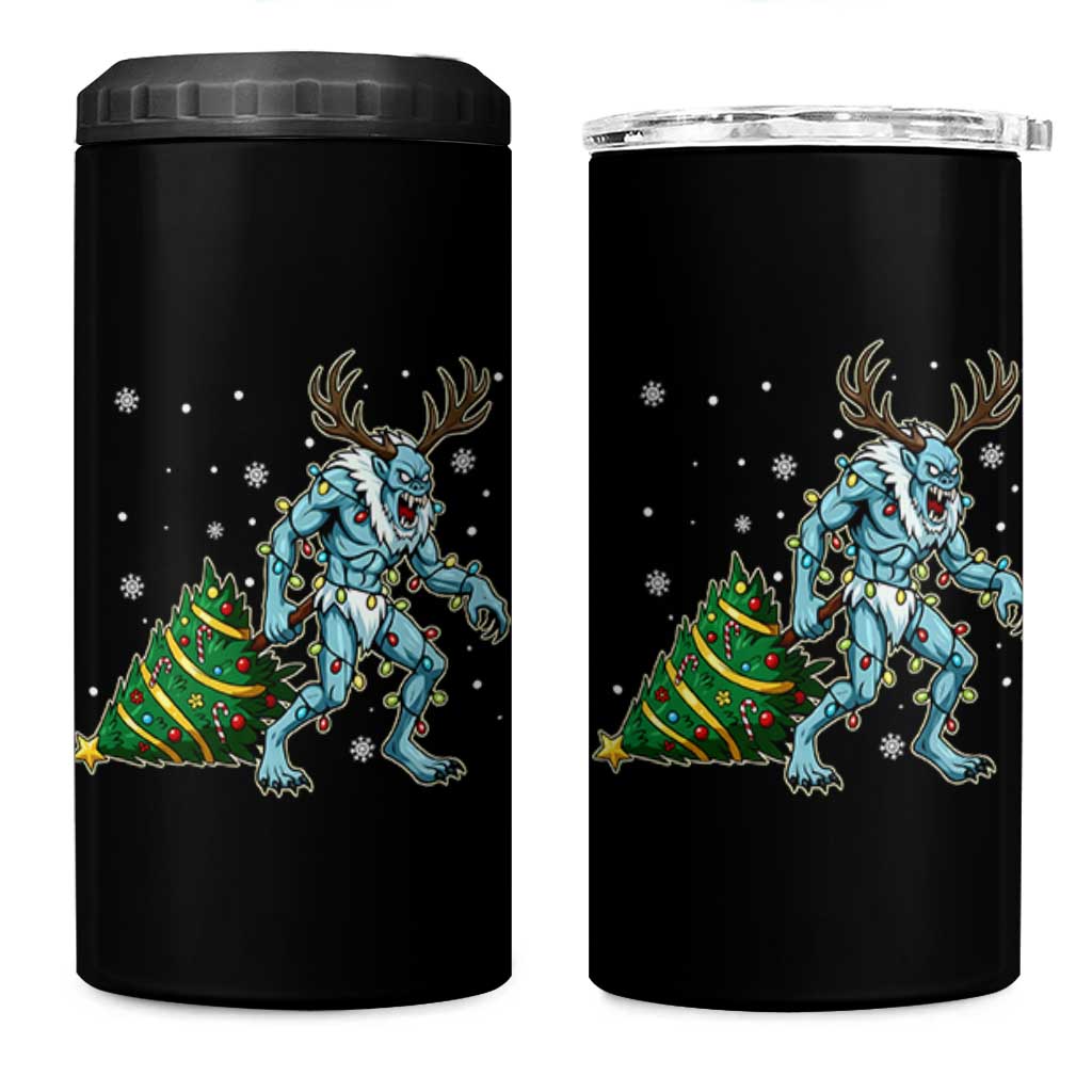 Wendigo Monster 4 in 1 Can Cooler Tumbler Cryptid Mythical Christmas - Wonder Print Shop