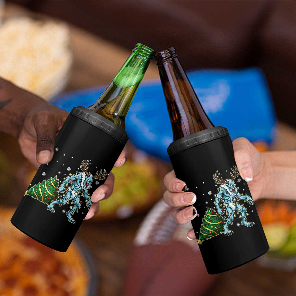 Wendigo Monster 4 in 1 Can Cooler Tumbler Cryptid Mythical Christmas - Wonder Print Shop