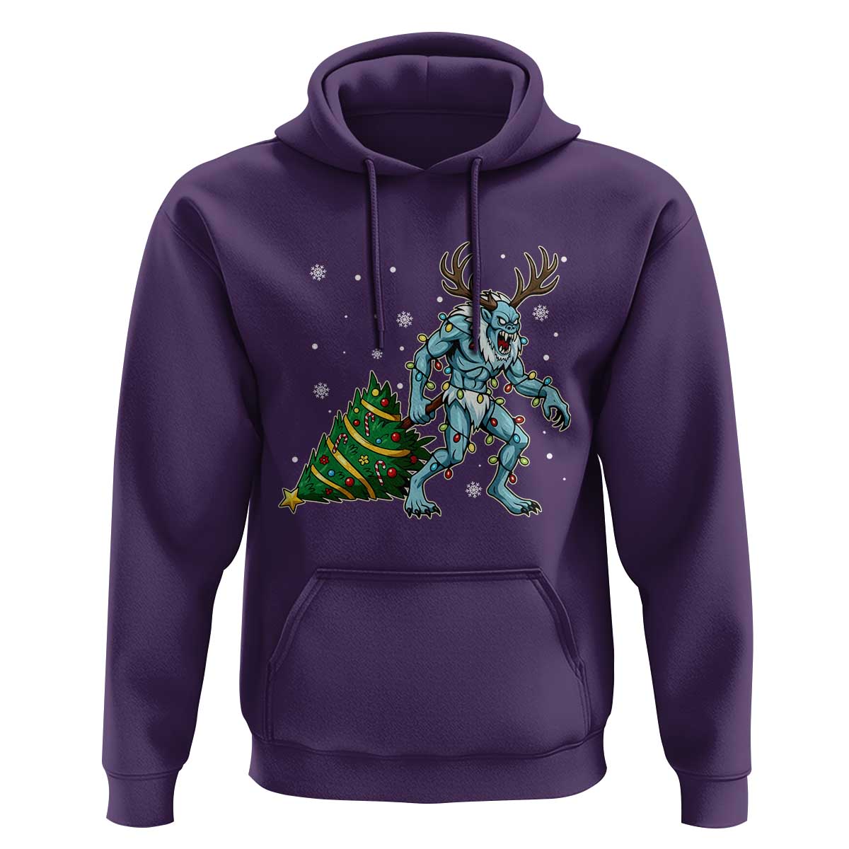 Wendigo Monster Hoodie Cryptid Mythical Christmas - Wonder Print Shop