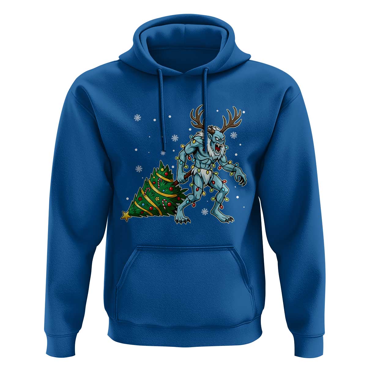 Wendigo Monster Hoodie Cryptid Mythical Christmas - Wonder Print Shop