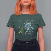 Wendigo Monster T Shirt For Women Cryptid Mythical Christmas - Wonder Print Shop